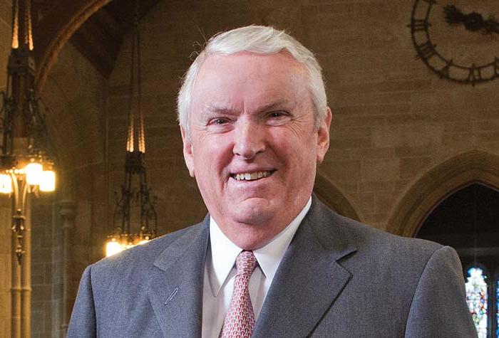 Jack Connors photographed in the Bapst Library